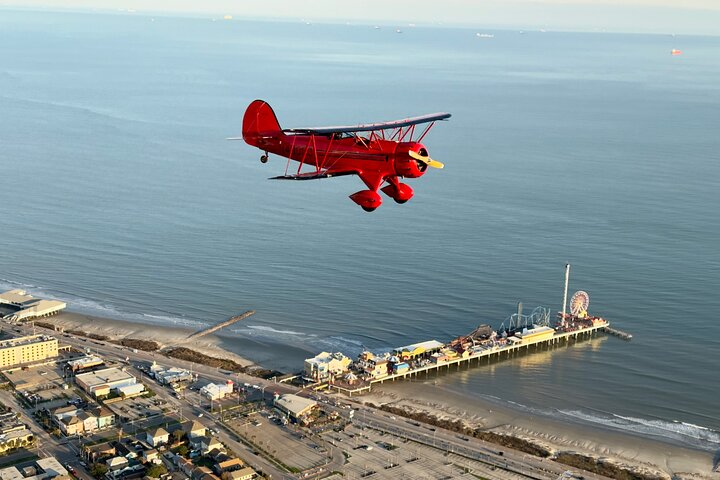 Town of Galveston Tour, Open Cockpit Biplane Ride - Photo 1 of 7